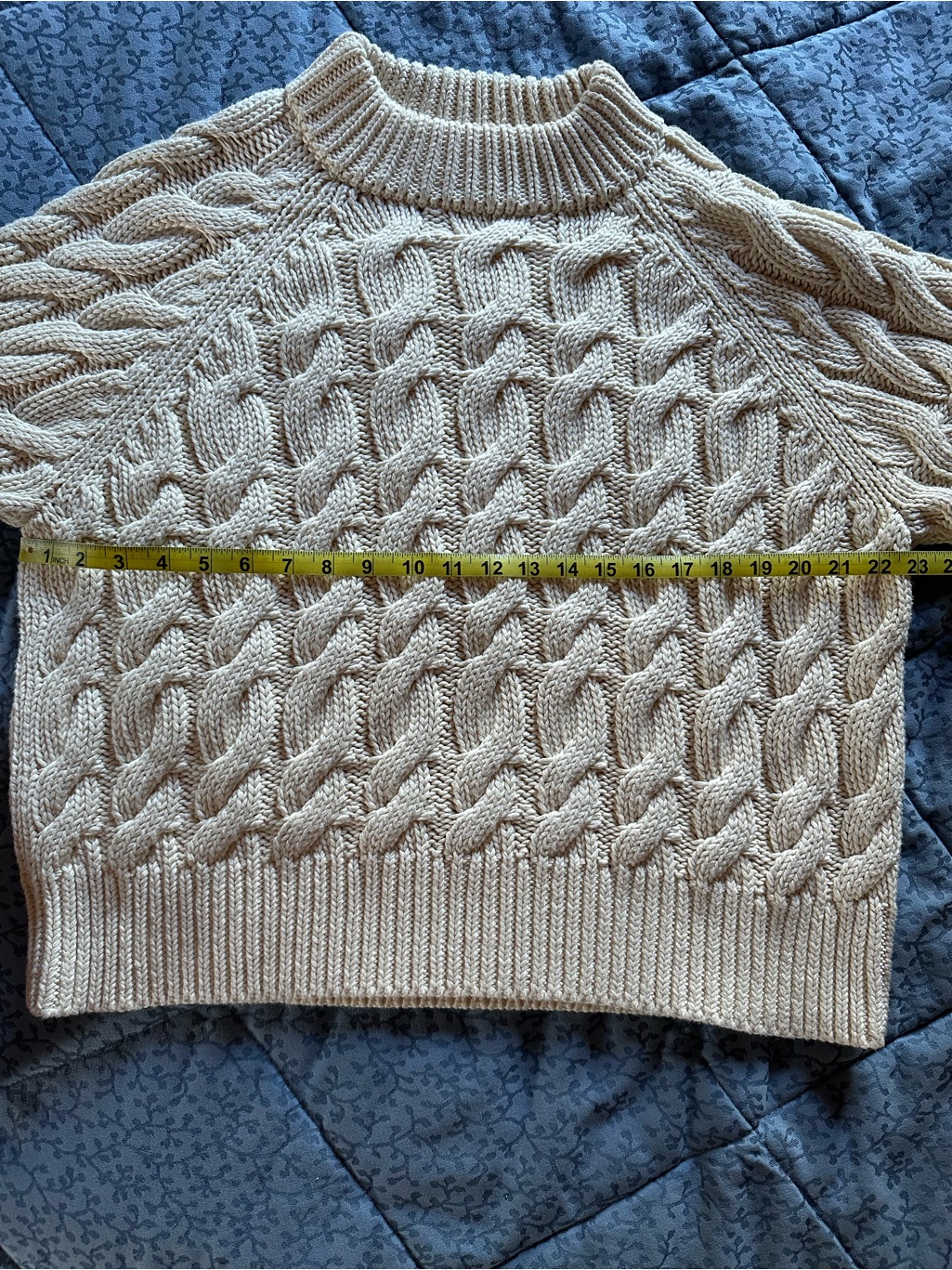 Sister Katie Julia Cable Knit Sweater In Natural Size S — image 8 of 8